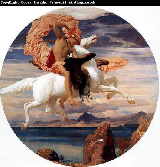 Lord Frederic Leighton Perseus On Pegasus Hastening To the Rescue of Andromeda
